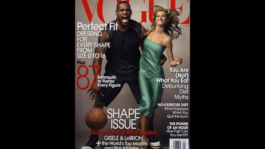 Portada de Vogue con Gisele y LeBron James crea polémica sobre racismo