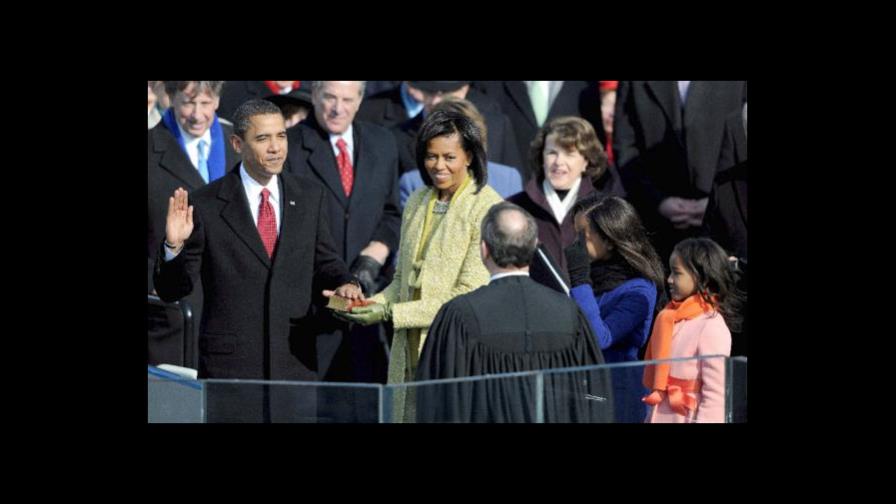 Barack Obama jura como 44 presidente de EE.UU.