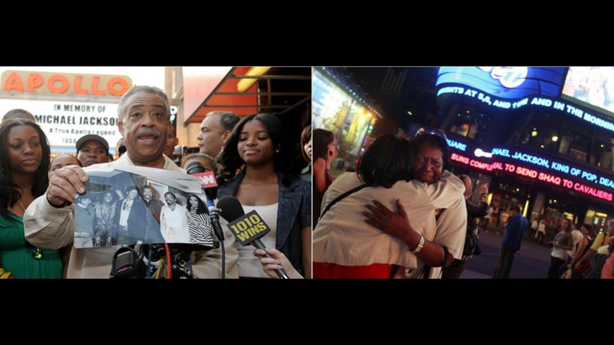 Convierten teatro Apollo en multitudinario velatorio a Michael Jackson