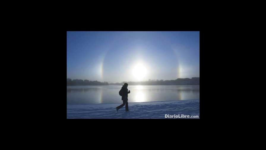 Un prisma por partículas de hielo