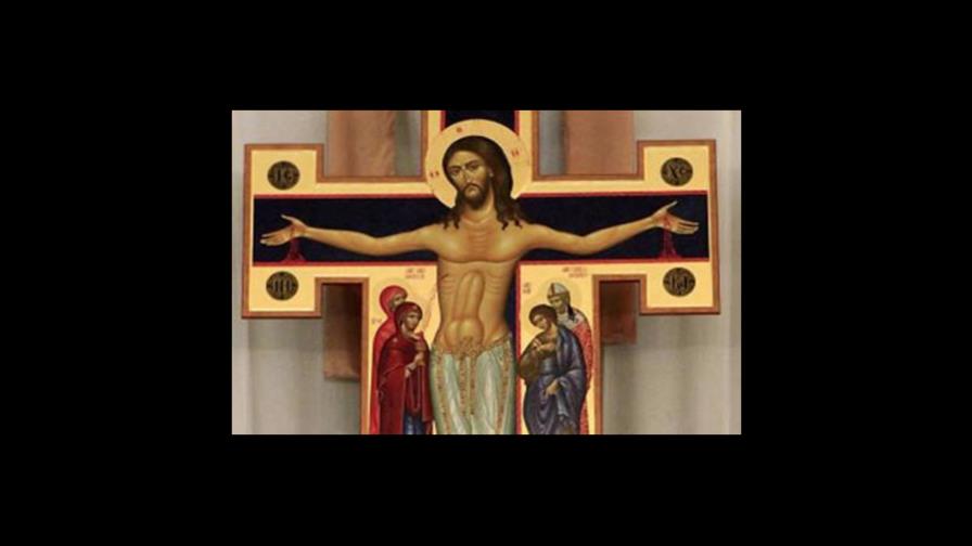 Polémico crucifijo en que Jesús aparenta tener el pene erecto Polémico crucifijo en que Jesús aparenta tener el pene erecto