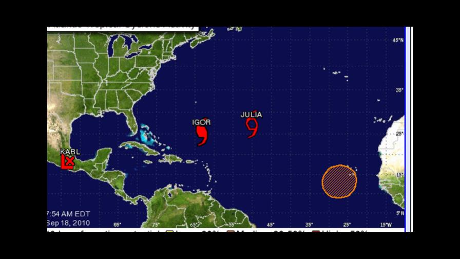 Igor avanza hacia las Bermudas como huracán de categoría 2