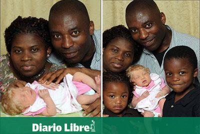 Padres negros nigerianos tuvieron bebé rubia en Londres - Diario Libre