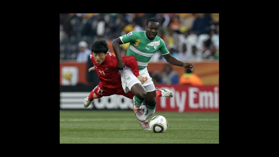 Costa de Marfil con ventaja 2-0 sobre Norcorea