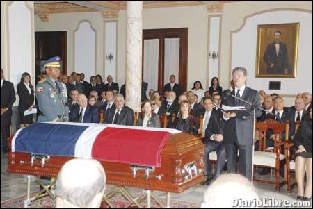 Despiden con honores a Salvador Jorge Blanco