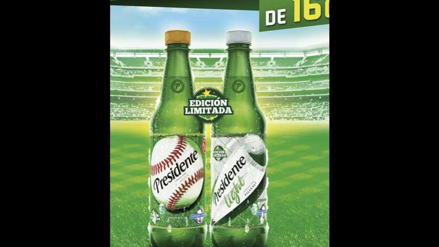 La cerveza Presidente, ahora en botella plástica, en la temporada de béisbol