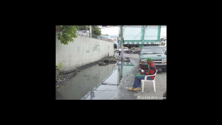 Agua estancada produce malos olores y alimañas