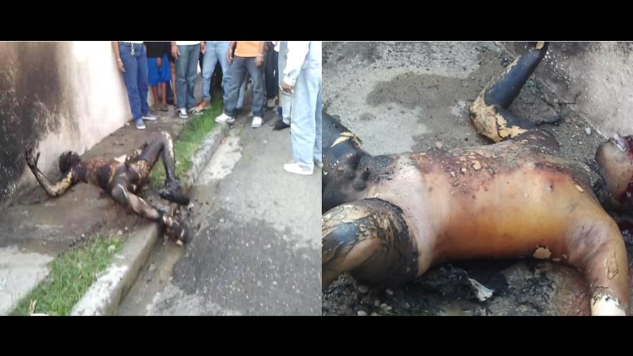 Hombre se convierte en antorcha humana frente a iglesia en Moca