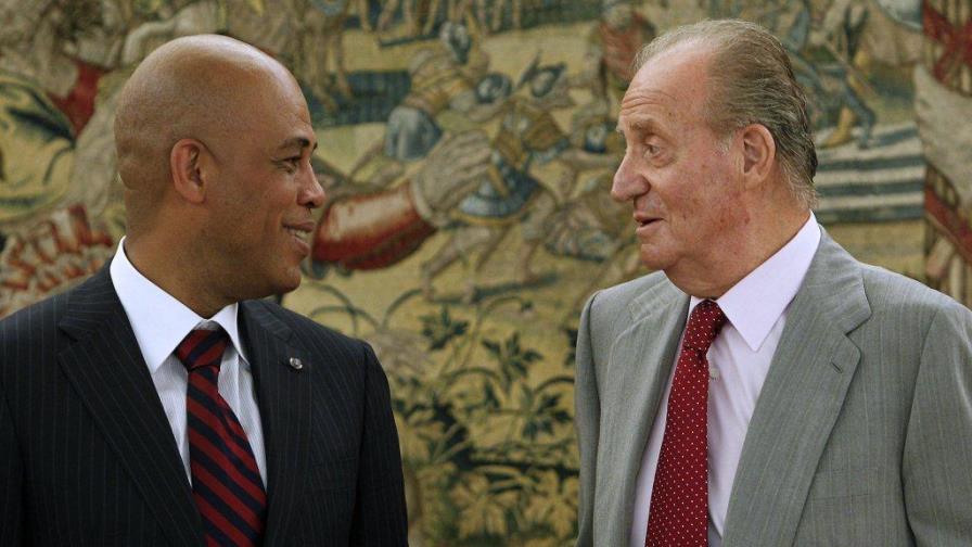 El rey Juan Carlos recibe a presidente de Haití