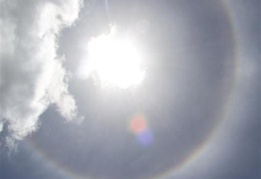 Halo solar atrae la atención de dominicanos