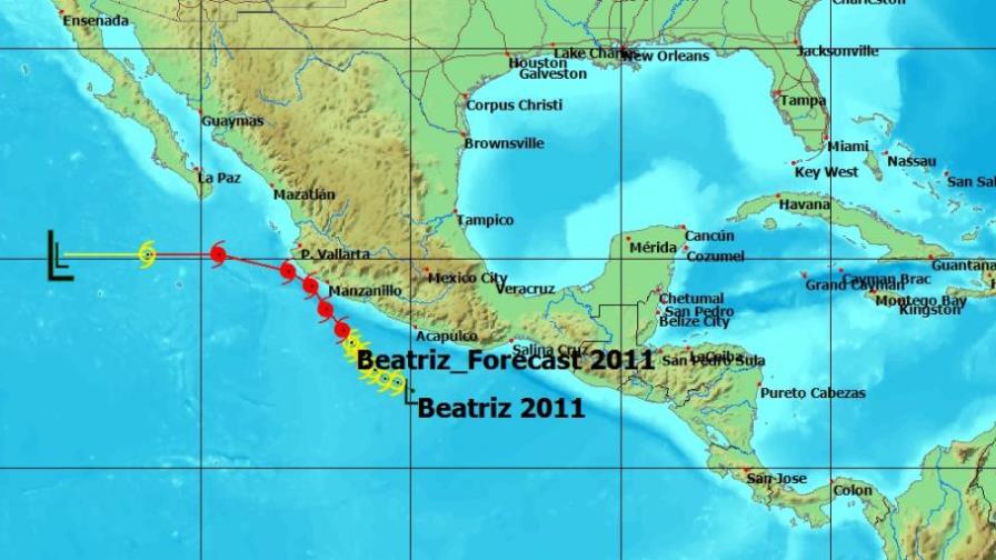 Alerta de lluvias en México por presencia de Beatriz Alerta de lluvias en México por presencia de Beatriz