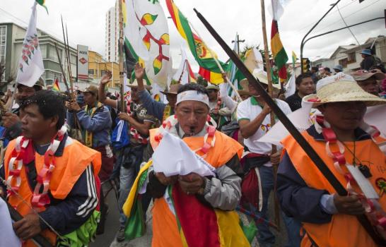Indígenas de Bolivia llegan a La Paz tras caminar 63 días