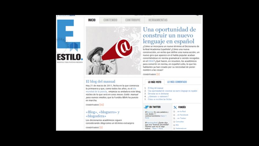 La Fundéu BBVA estrena Estilo, antesala del manual para nuevos medios