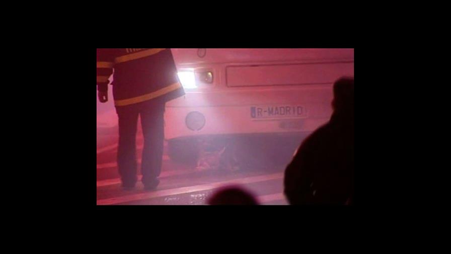 Ramos deja caer la Copa del Rey en festejo en Madrid