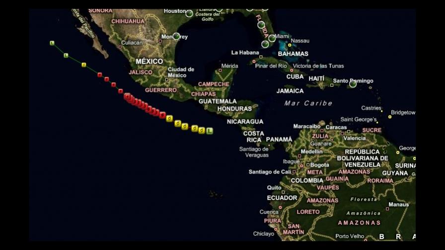 El monstruoso huracán Dora se aleja del territorio mexicano El monstruoso huracán Dora se aleja del territorio mexicano