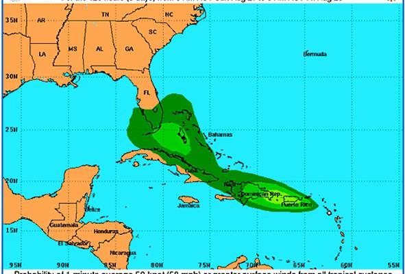 Irene tocaría mañana tierra dominicana por Cabo Engaño - Diario Libre