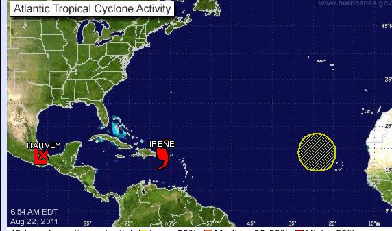Irene se transforma en el primer huracán del Atlántico