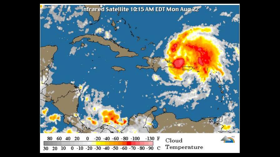El centro de Irene pasará esta tarde cerca de Cabo Engaño