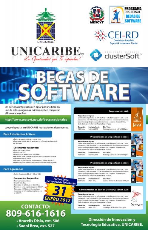 Unicaribe abre convocatoria para becas de Software