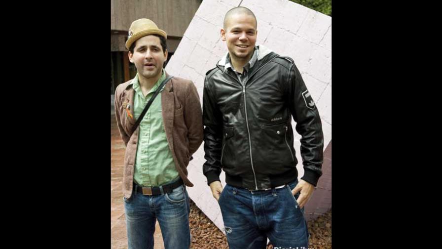 Evo Morales recibe a Calle 13 en el Palacio