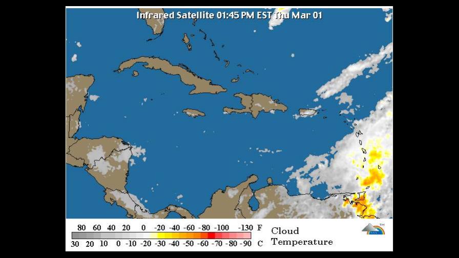 Disminuyen las lluvias sobre el territorio nacional, según Onamet