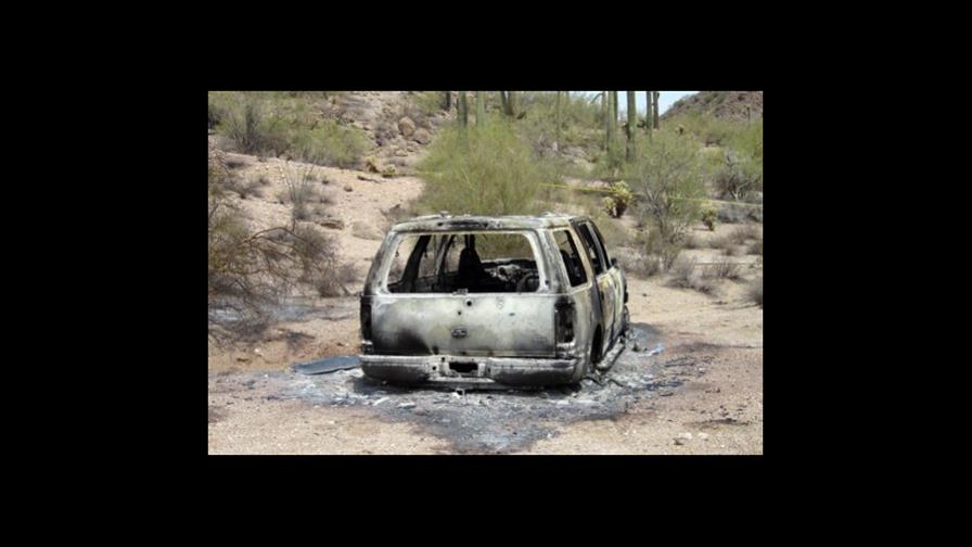 Encuentran 5 cadáveres quemados en un vehículo en Arizona Encuentran 5 cadáveres quemados en un vehículo en Arizona