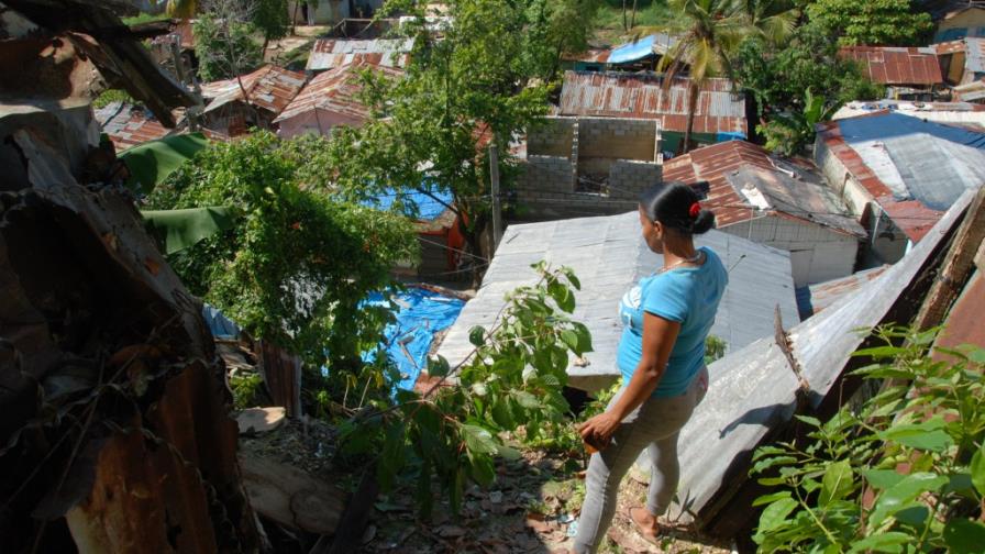 La Barquita: cuatro casas derrumbadas