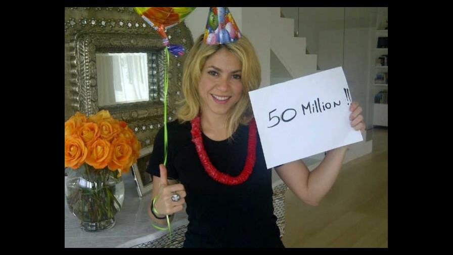 Shakira alcanza los 50 millones de seguidores en Facebook