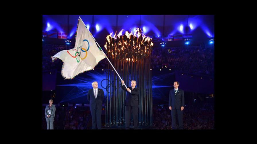 La bandera olímpica ya está en Río La bandera olímpica ya está en Río