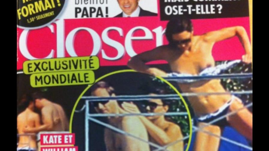 Fotos de la esposa del príncipe Guillermo en topless causan revuelo