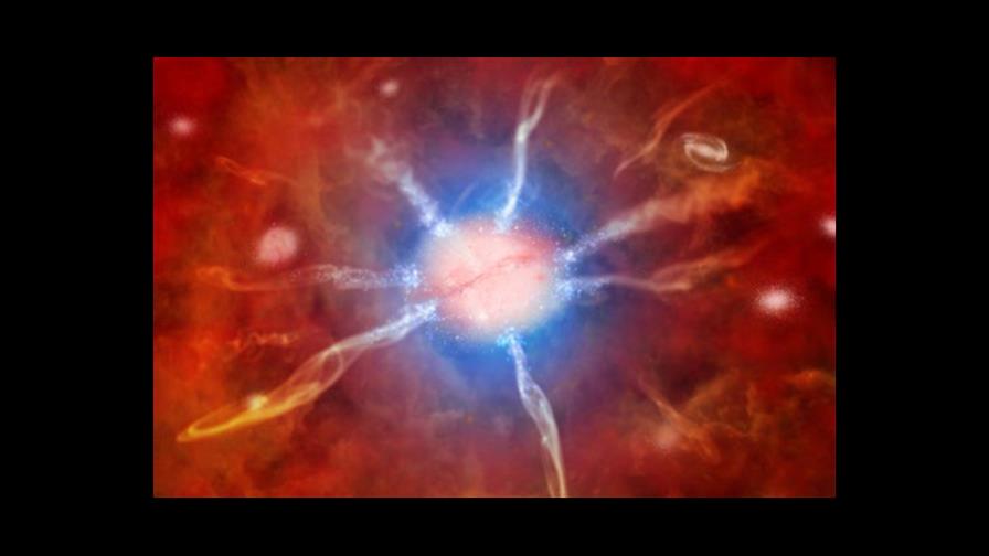 Supergalaxia alumbra estrellas a un ritmo vertiginoso