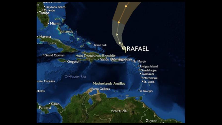 Rafael ya es el noveno huracán en el Atlántico