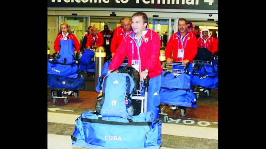 Los atletas llegan a Londres Los atletas llegan a Londres