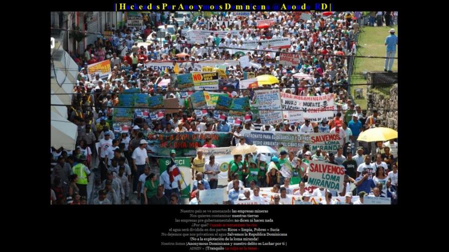 Anonymous hackea la página web de la CAASD