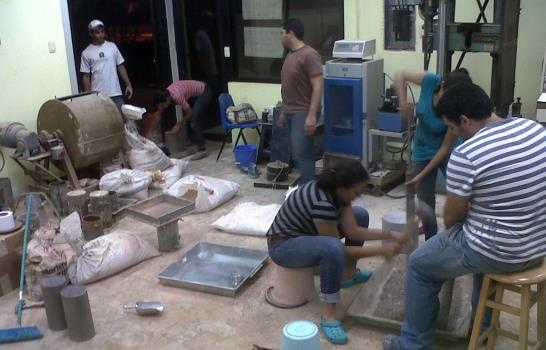 Residuos de construcción convertidos en mezcla resistente