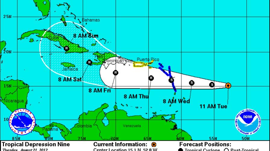 Alerta en Puerto Rico por paso de tormenta Alerta en Puerto Rico por paso de tormenta