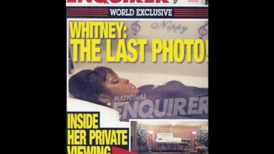 La última foto de Whitney Houston en su féretro