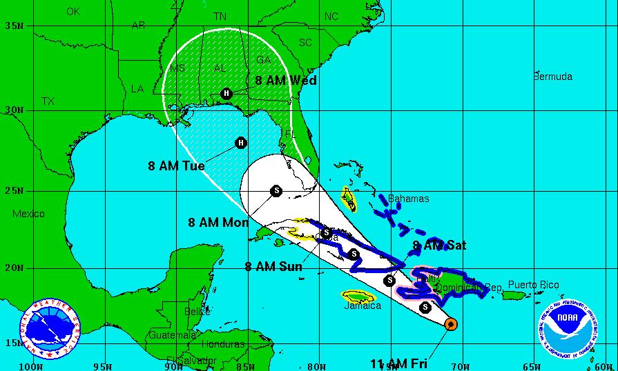 Onamet espera entre 100 y 200 milímetros de lluvias por Isaac