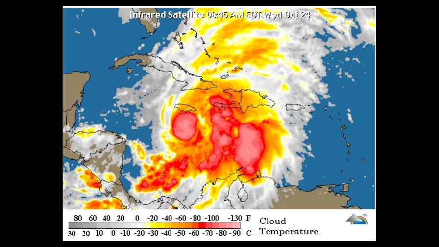La tormenta Sandy se intensifica mientras se aproxima a Jamaica
