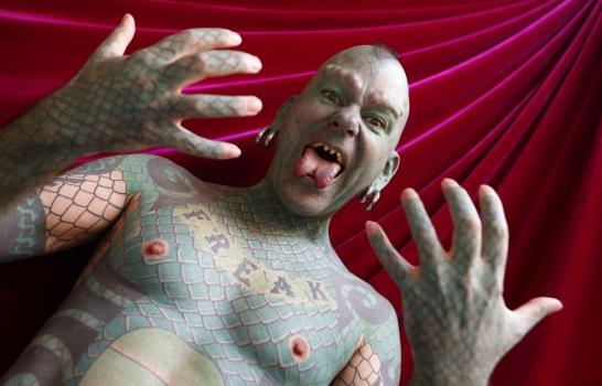 El hombre lagarto, un freaky consecuente