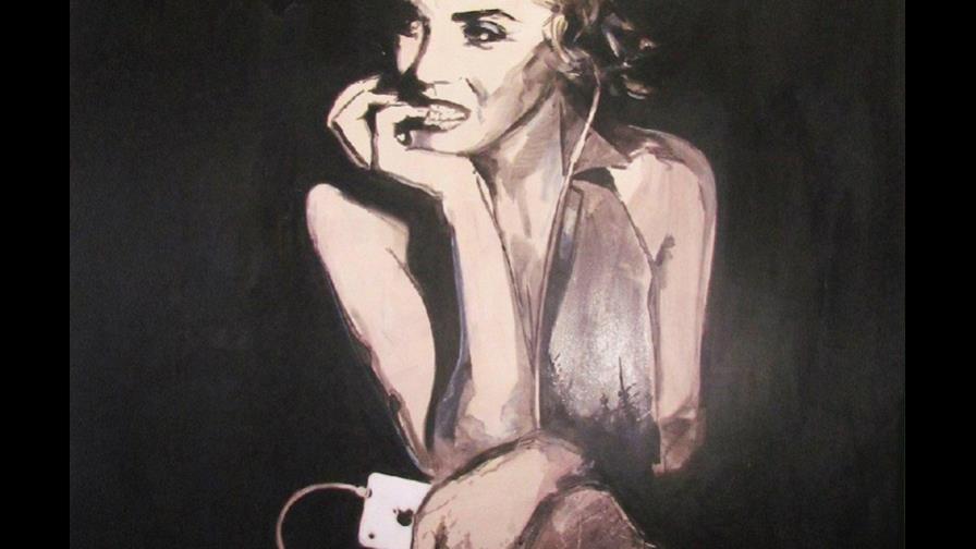 Marilyn como la niña de Copertone