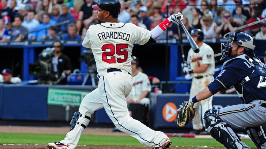 Francisco, jonrón y dos singles; José Reyes, 393 bases robadas Juegos de hoy