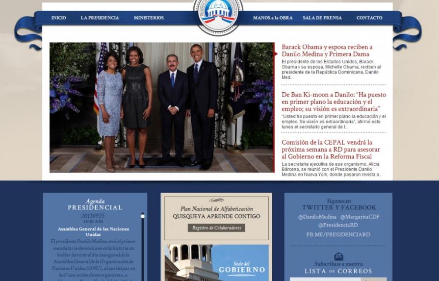 La Presidencia estrena nueva página web