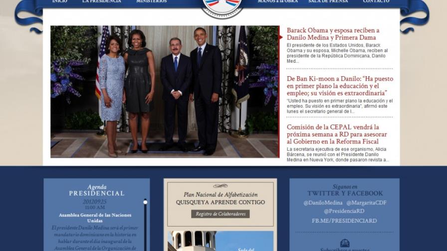 La Presidencia estrena nueva página web