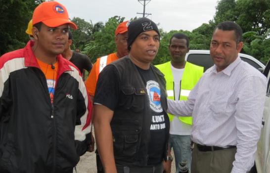 Desaguan de Boca Chica anegados por Sandy Desaguan de Boca Chica anegados por Sandy