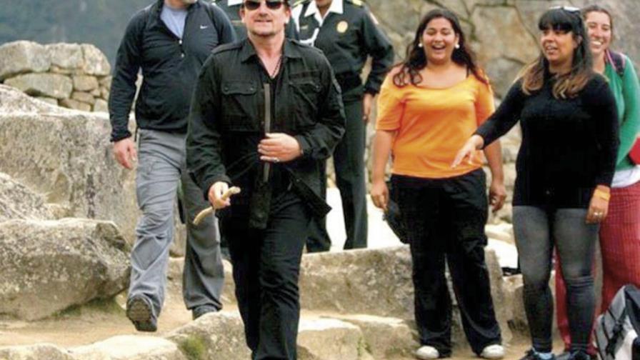 Bono en Machu Picchu