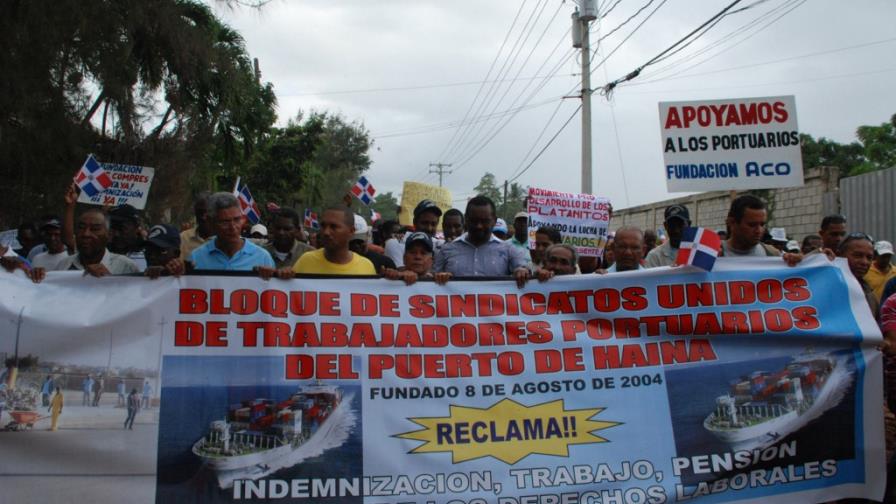 Portuarios protestan por pensión