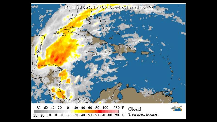 Onamet pronostica lluvias débiles para hoy y mañana por vaguada