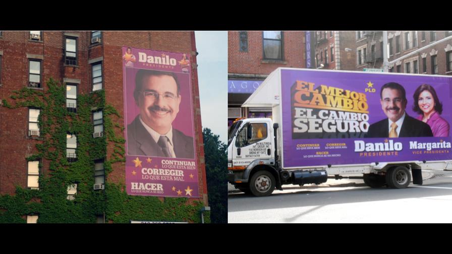 Propaganda de Danilo y Margarita inunda sectores de NY