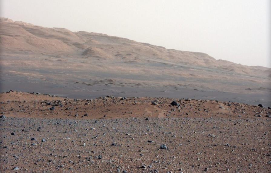El horizonte en el planeta Marte